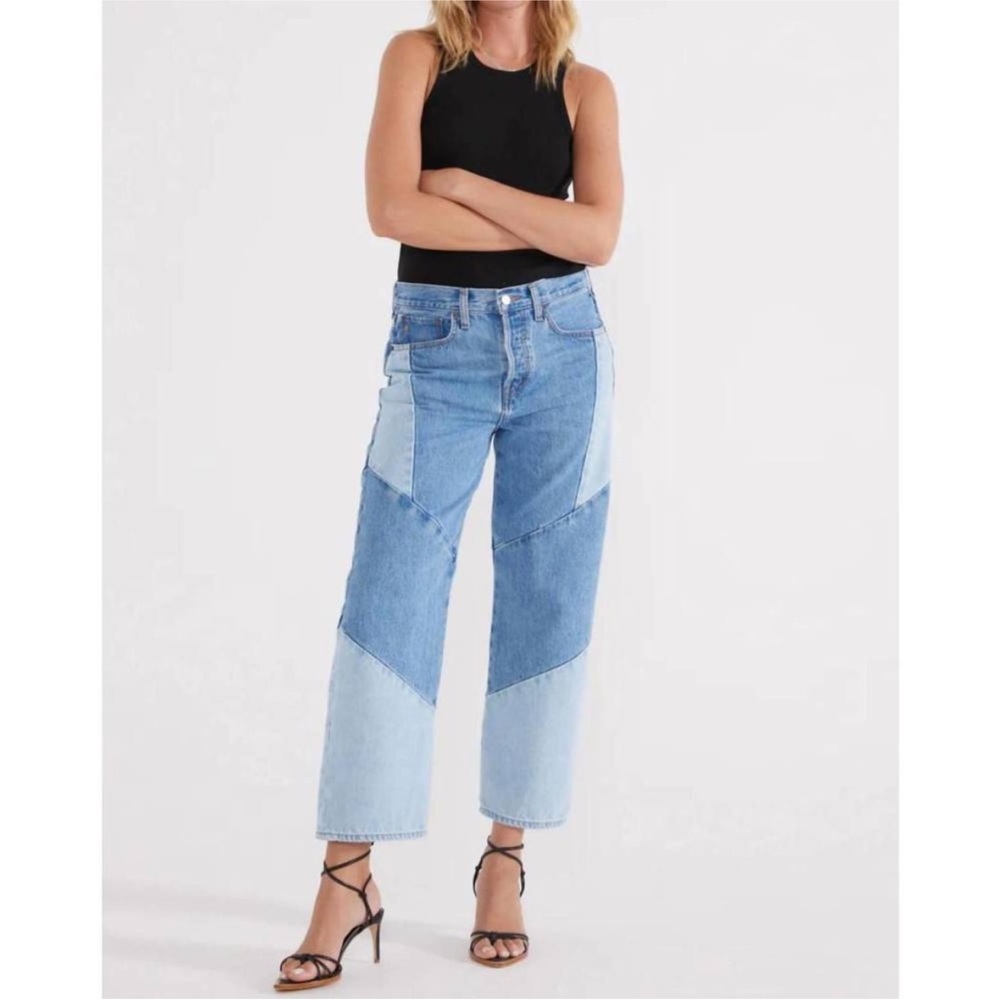 Etica Sai Paneled Work Pant Jeans in Galera Two Tone Size 29
